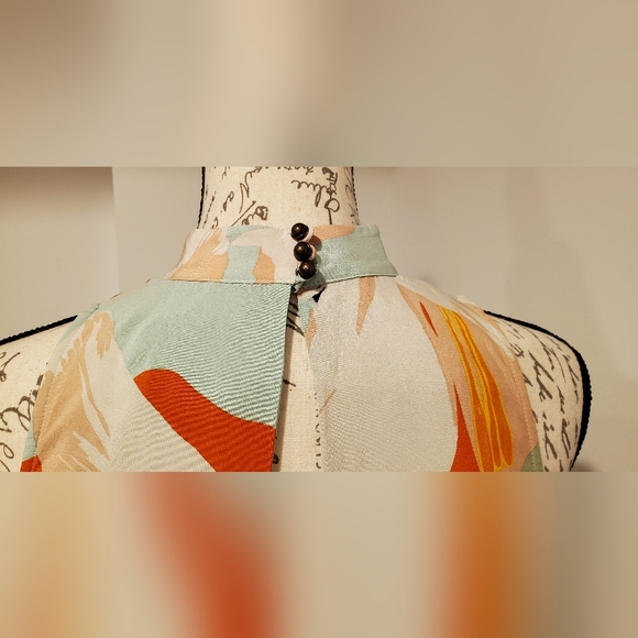 MAEVE BY ANTHROPOLOGIE WOMEN'S GREEN, SLEEVELESS, HALTER NECK, SIZE XS. - Picture 3 of 8